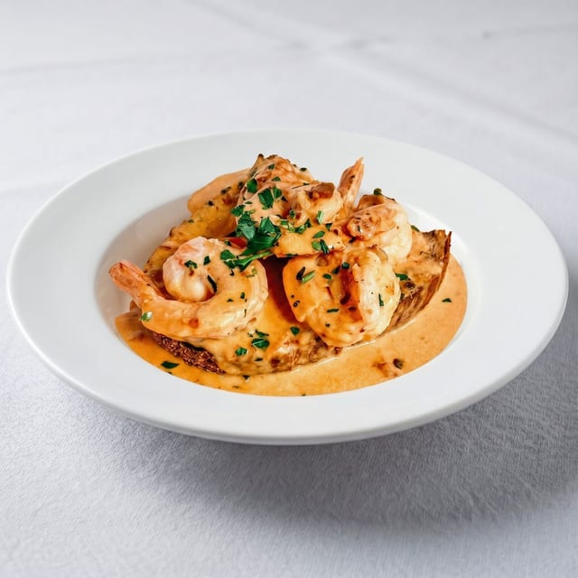 Creamy Garlic Shrimp.