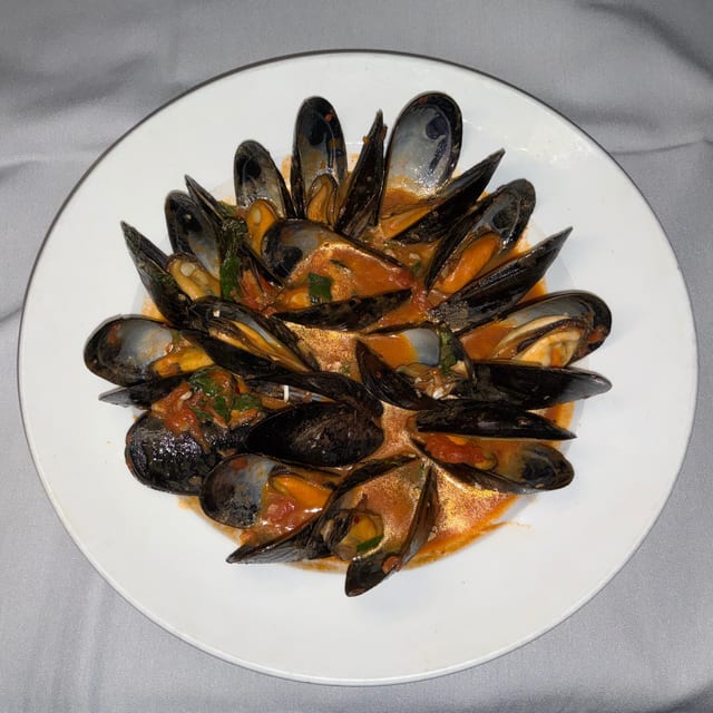 Steamed Mussels.